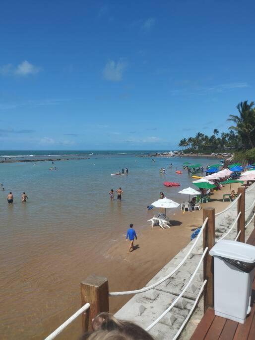 Apt Beira Mar Em Muro Alto Ao Lado Do Nanai Pôrto das Galinhas Eksteriør billede
